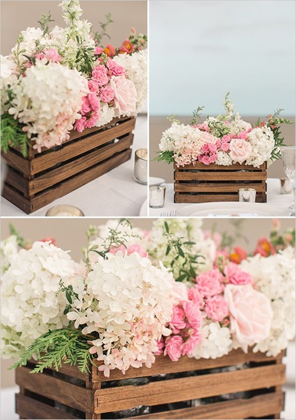 caixotes wedding flowers
